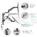 Кронштейн (держатель) ONKRON G140 для двух мониторов 13