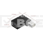Удлинитель Mini Displayport угловой папа-мама, фото 1