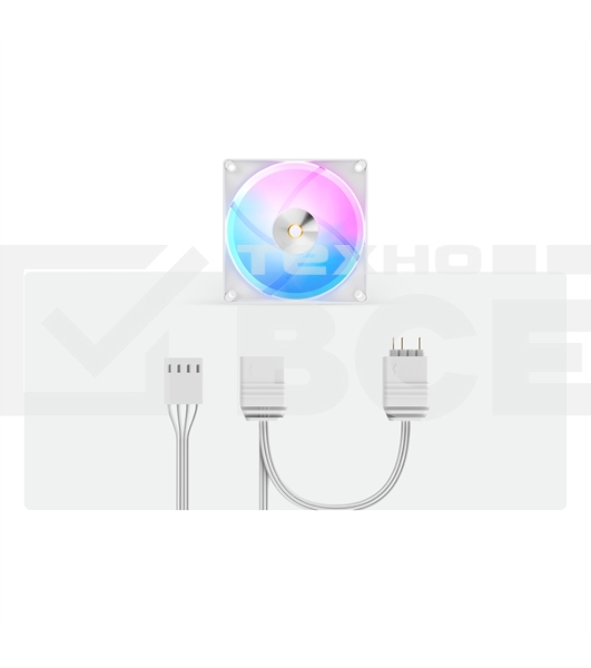Вентилятор для корпуса  Ocypus Delta F12 WH ARGB LED / White / PWM