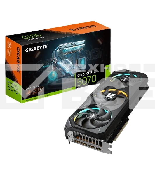 Видеокарта Gigabyte PCI-E GV-N5070GAMING OC-12GD 1.0 NVIDIA GeForce RTX 5070 12Gb 192bit GDDR7 2805/28000 HDMIx1 DPx3 HDCP Ret