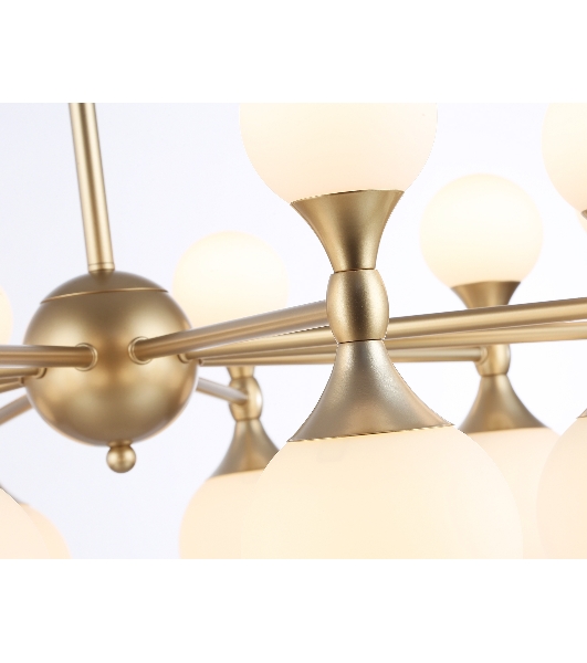 Люстра Ambrella light LH51051/20 GD/FR золото/белый матовый G9*20 max 28W D750*460