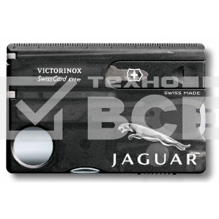 Швейцарская карта Victorinox SwissCard Lite (0.7333.T3) черный полупрозрачный коробка подарочная