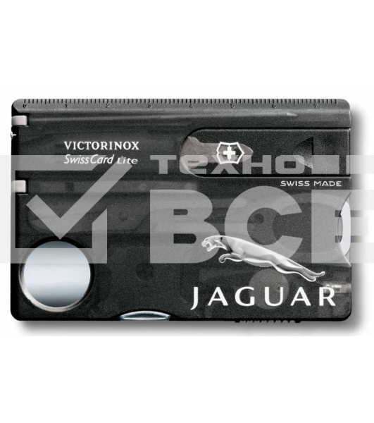 Швейцарская карта Victorinox SwissCard Lite (0.7333.T3) черный полупрозрачный коробка подарочная