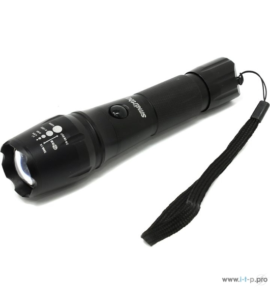 Аккумуляторный Светодиодный фонарь Smartbuy SBF-20-K CREE XM-L T6 10W с системой фокусировки луча, черный