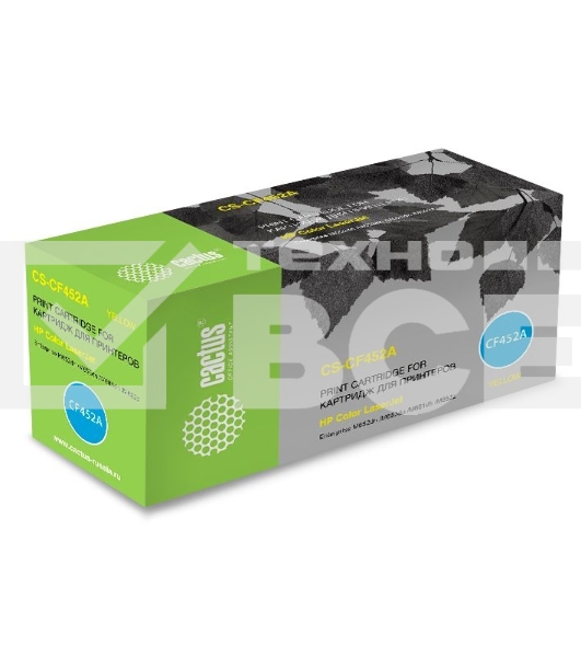 Картридж лазерный Cactus CS-CF452A желтый (10500 стр.) для HP Color LJ Enterprise M652dn /M653dn /M681dh