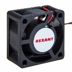 Вентилятор для корпуса Rexant RХ 4020MS 12VDC черный, 40 мм, 6900 об/мин, 28 дБ, 2 pin, фото 1