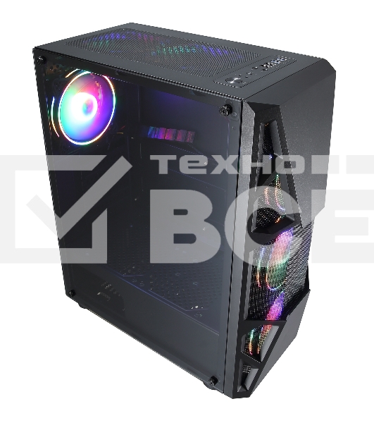 Компьютерный корпус Aerocool / Formula CL-3303B RGB черный без БП ATX 6x120mm 2xUSB2.0 1xUSB3.0 audio bott PSU