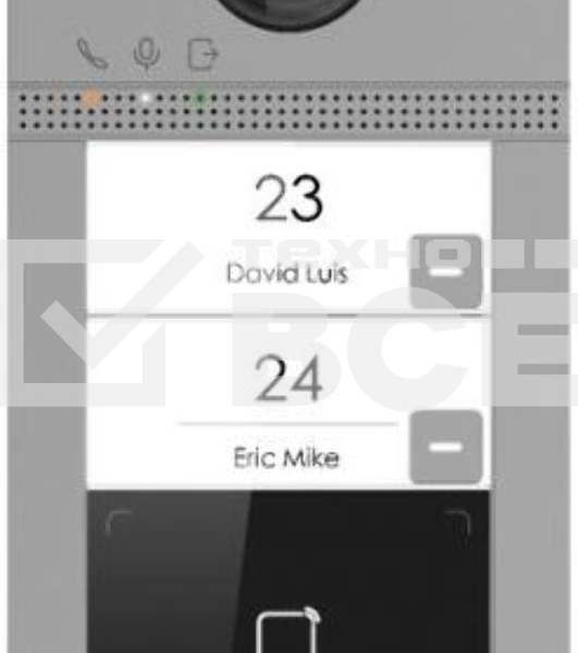 Видеопанель HiWatch VDP-D4212W/Flush