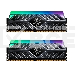 Оперативная память XPG Spectrix D41 RGB, DDR4, 32GB (2x16GB), 3600MHz, CL18, UDIMM, с радиатором, RGB, серый, фото 1