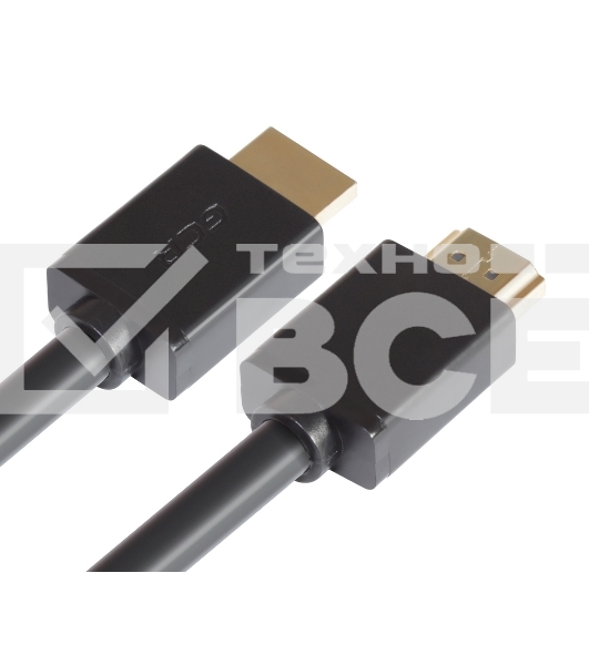 Кабель GCR 1.0m HDMI 1.4, 30/30 AWG, позолоченные контакты, FullHD, Ethernet 10.2 Гбит/с, 3D, 4Kx2K, экран