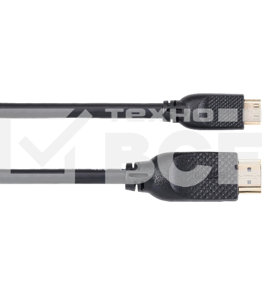 Кабель HDMI-19M --MiniHDMI-19M ver 2.0 1.8m  VCOM <CG583-1.8M>