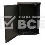 Шкаф коммутационный WRline (WR-TW-2245-SR-RAL9004) настенный 22U 600x450 мм пер. дв. металл 2 бок. пан. 60 кг черный 370 мм 1086 мм IP20 сталь, фото4