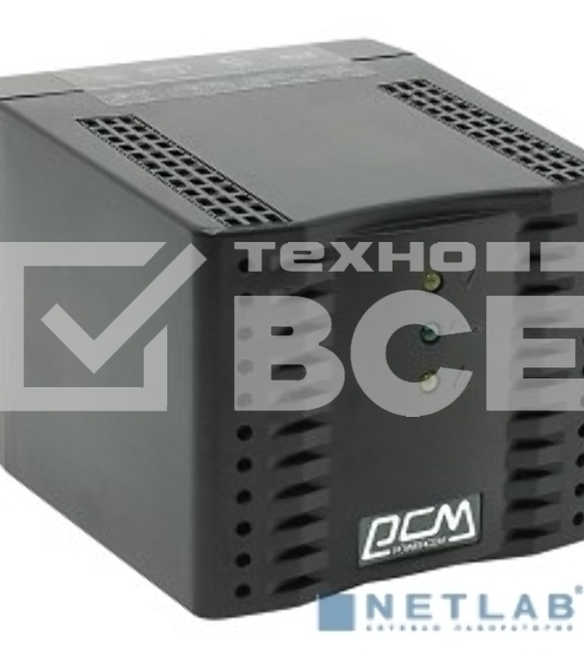 Стабилизатор напряжения Powercom TCA-2000 1000Вт 2000ВА черный