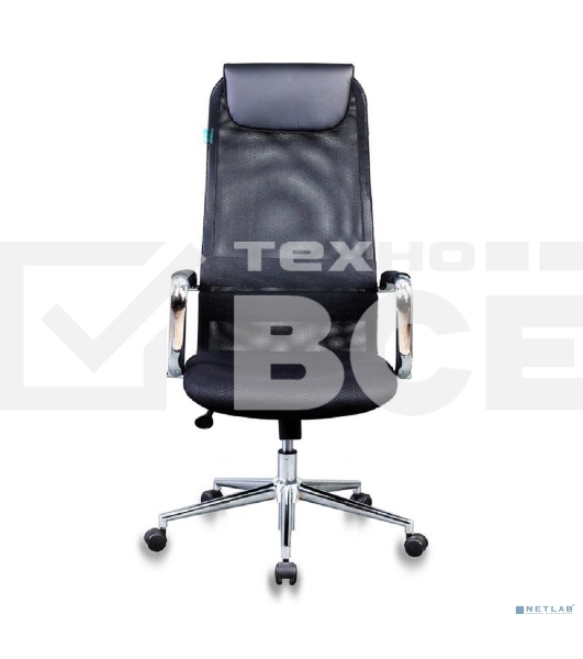 Кресло руководителя Бюрократ KB-9N/BLACK черный TW-01 TW-11 сетка крестовина хром