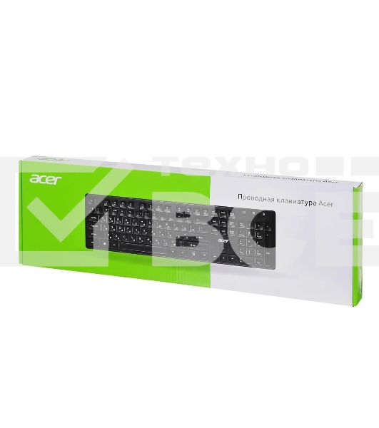 Клавиатура Acer OKW020 проводная, USB, черный