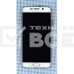 Дисплей для Samsung Galaxy S6 Edge SM-G925F белый с рамкой, фото2