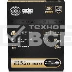 Переходник аудио-видео Cactus CS-DP-HDMI-ADR DisplayPort (m)/HDMI (f) 5м. позолоч.конт. черный, фото4