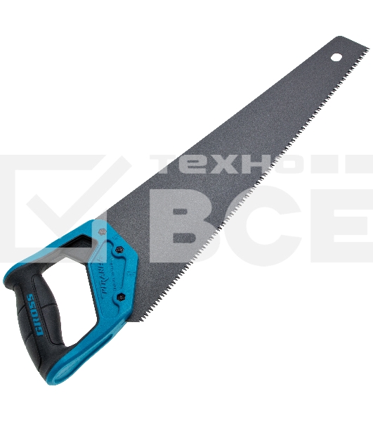 Ножовка по дереву 'PIRANHA', 450 мм, 7 TPI, 3D-зуб, тефл. покр.полотна, двухкомпонентная рукоять Gross