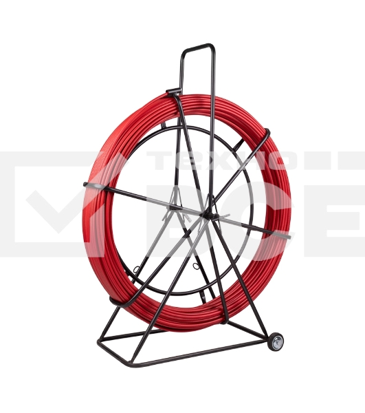Протяжка кабельная Rexant (УЗК в тележке) Rexant стеклопруток, d=11,0мм, 250м, красная