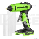 Пистолет клеевой аккумуляторный GreenWorks G24GLG, 24V, 11 мм, без АКБ и ЗУ (3502207), фото13