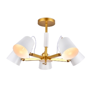 Светильник Ambrella light TR3101/5 WH/GD белый/золото E14 max 40W D680*370