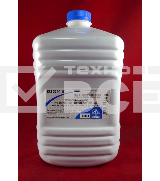 Тонер для Kyocera TK-550/580/590/880/895/8115/8600/5140/5150/5195 Cyan (Tomo VF03-C) (кан. 1кг) Black&White Standart
