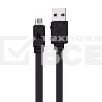 Кабель USB 2.0 hoco X5 бамбук, AM/microBM, черный, 1м, фото2