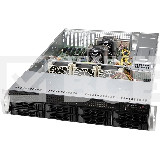 Корпус Supermicro CSE-LA25TQC-R609LP, 2U Dual and Single Intel and AMD CPUs, 7 low-profile expansion slot(s), 8 x 3.5