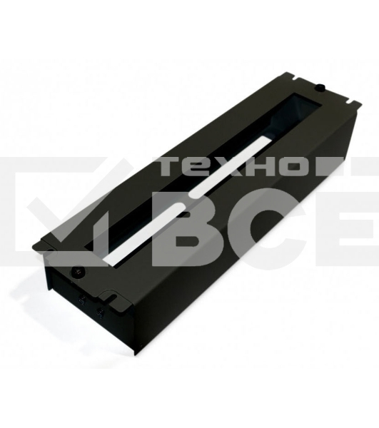 Рейка-DIN Hyperline BPB19-PS-3U-RAL9005 1U черный (упак.:1шт)