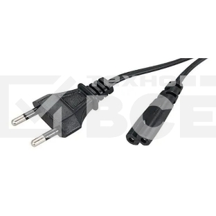 Кабель Buro BU-PCAB-1.8-2PIN IEC C7 (2-pin) Евровилка 1.8м