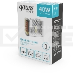 Блок питания Gauss Basic 12V 40W IP20 1/120, фото4