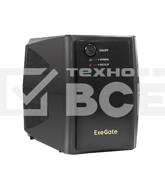 Источник бесперебойного питания ExeGate SpecialPro UNB-500.LED.AVR.2SH <500VA/300W, LED, AVR, 2*Schuko, Black>