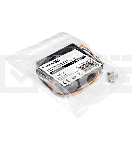 Вентилятор для корпуса ExeGate EX08015S4P-PWM черный, 80 мм, 2500 об/мин, 25.5 дБ, 4 pin