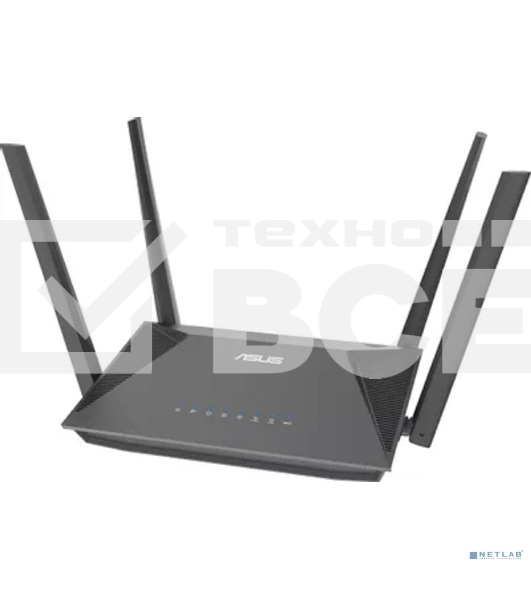 Роутер беспроводной Asus RT-AX52 AX1800 10/100/1000BASE-TX черный