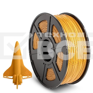 Филамент NVPRINT ABS Gold для 3D печати диаметр 1.75мм  длина 330 метров  масса 1 кг