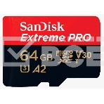 Карта памяти SanDisk Extreme Pro microSD UHS I Card 64GB for 4K Video on Smartphones, Action Cams & Drones 200MB/s Read, 90MB/s Write, Lifetime Warranty, фото3