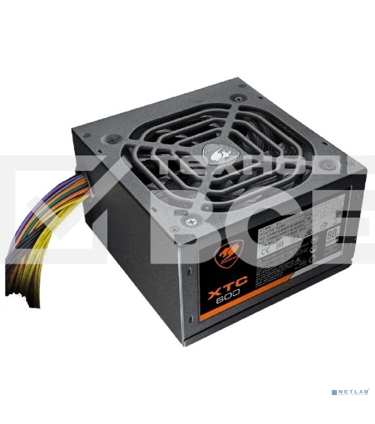Блок питания Cougar XTC600, 600Вт, 80 PLUS, 120мм, черный