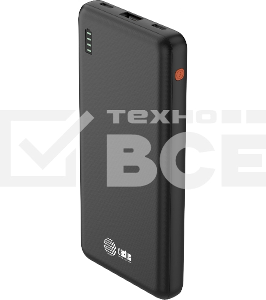 Мобильный аккумулятор Cactus CS-PBFSAA-10000 10000mAh 4.5A USB-A/2xUSB-C черный