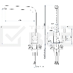 Кухонный смеситель GranFest Quarz GF-Z-5411, Г-образный, белый, фото4