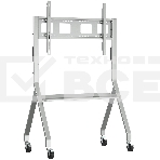 Мобильная стойка напольная Kromax OMEGA-12 silver, 1 шт/уп, Мобильная стойка напольная для TV 32