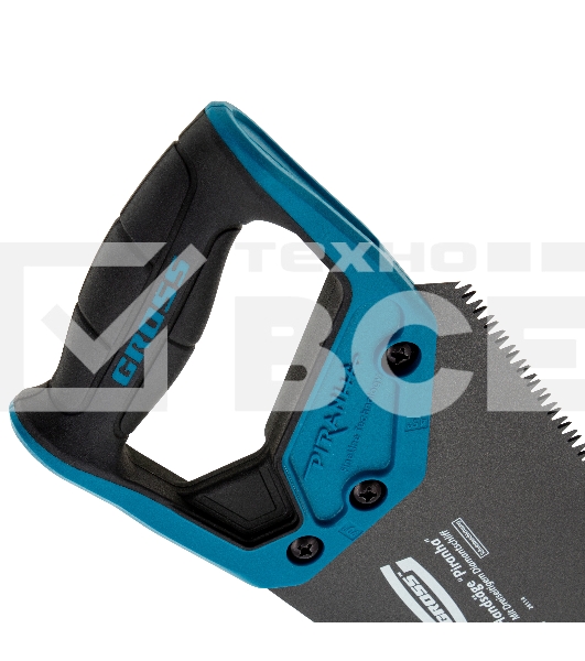 Ножовка по дереву 'PIRANHA', 450 мм, 7 TPI, 3D-зуб, тефл. покр.полотна, двухкомпонентная рукоять Gross