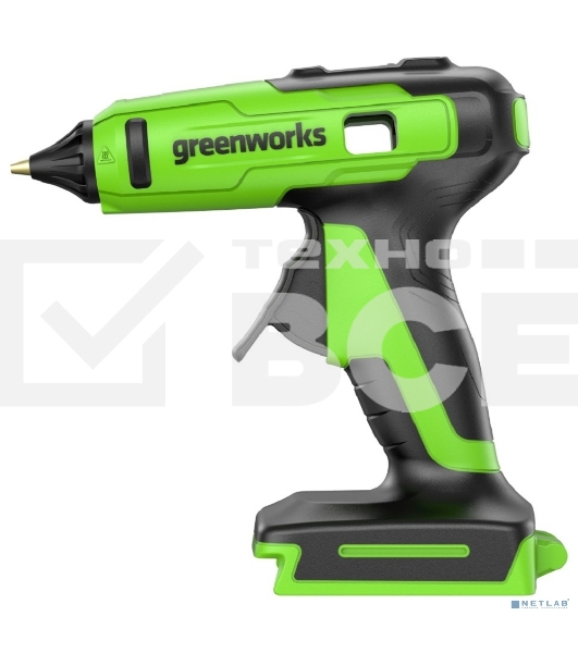 Пистолет клеевой аккумуляторный GreenWorks G24GLG, 24V, 11 мм, без АКБ и ЗУ (3502207)