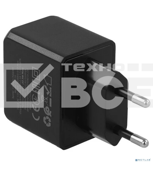 Сетевое зарядное устройство HOCO CS17A/ Сетевое ЗУ/ QC 3.0/ 1 USB/ 22.5W/ черный