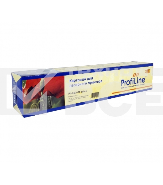 Картридж лазерный PL-CB382А для принтеров HP Color LaserJet CP6015/CM6040 20000 копий Yellow ProfiLine