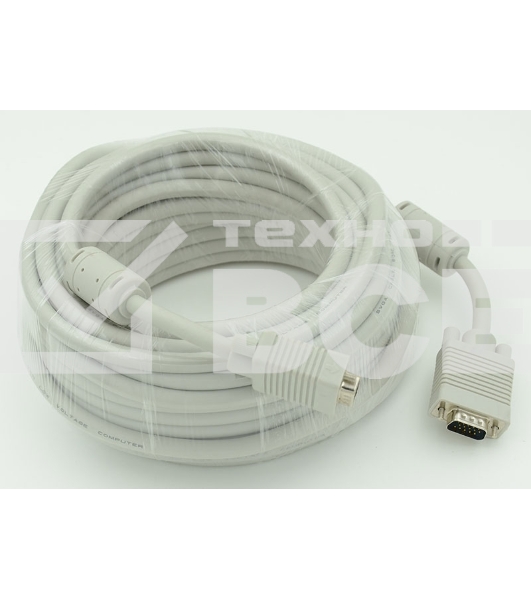 Кабель VGA DB15 (m)/DB15 (m) 30м феррит.кольца (CABLE30)