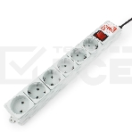 Сетевой фильтр Power Cube 5,0 м 6 розеток (серый) 10А/2,2кВт, фото3