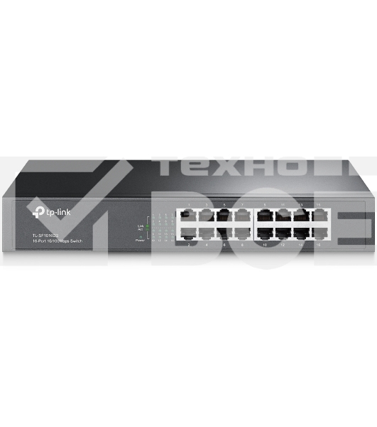 Сетевой коммутатор TP-Link SMB TL-SF1016DS Коммутатор неуправляемый 16 ports 10/100 Мбит/с