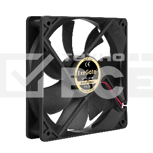 Вентилятор для корпуса ExeGate ExtraPower EP12025S2P черный, 120 мм, 1800 об/мин, 28 дБ, 2 pin