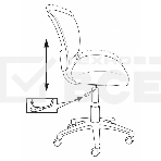 Кресло детское Бюрократ CH-W296NX/26-31 TW-15 белый, спинка сетка, сиденье розовый 26-31, фото10