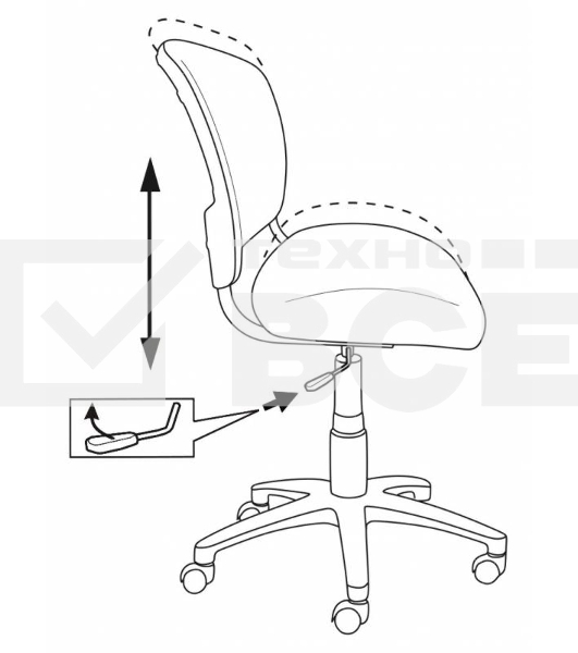 Кресло детское Бюрократ CH-W296NX/26-31 TW-15 белый, спинка сетка, сиденье розовый 26-31